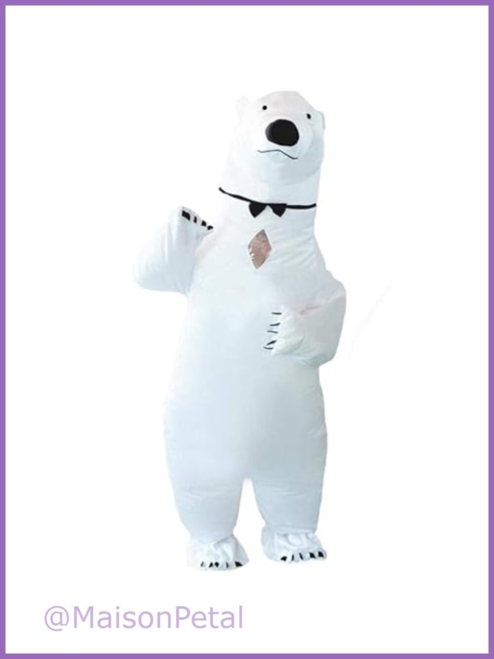Inflatable Polar Bear Costume Adult Blow Up Suit Halloween Cosplay